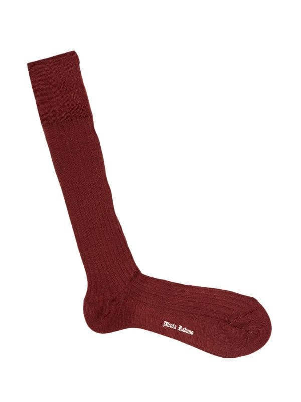 Burgundy Over The Calf - SOCKS