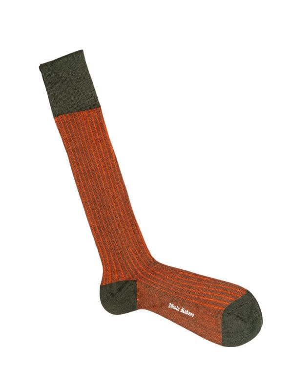 Green & Orange Shadow Over The Calf - SOCKS