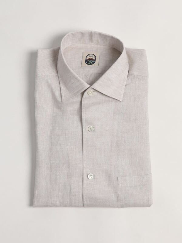 Capri One Piece Collar Shirt - SAND LINEN