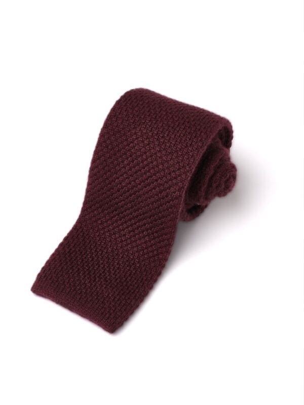 Bordeaux – CASHMERE KNITTED TIE