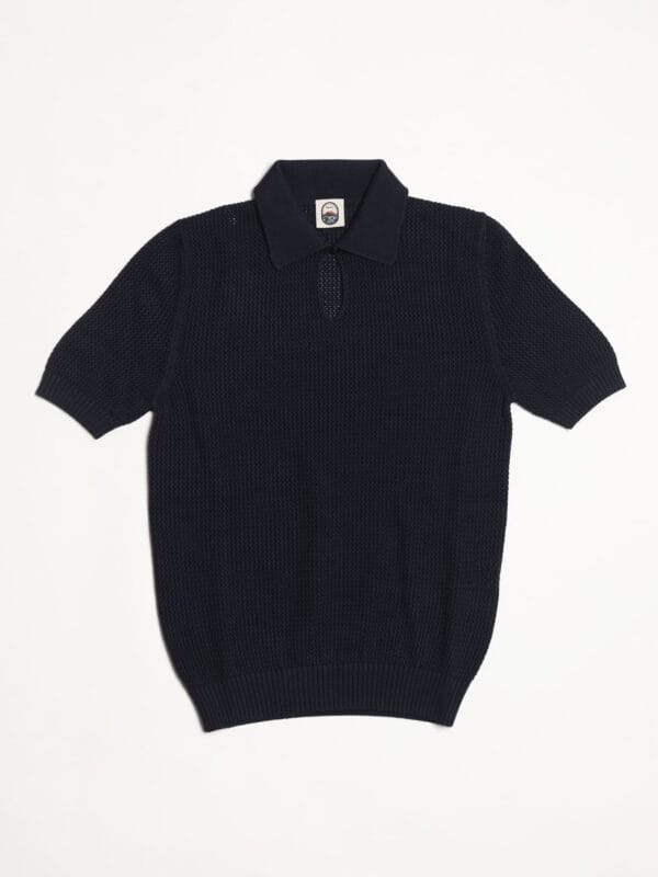 Vesuvio - NAVY COTTON KNIT POLO