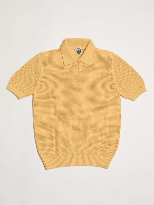 Vesuvio - YELLOW COTTON KNIT POLO
