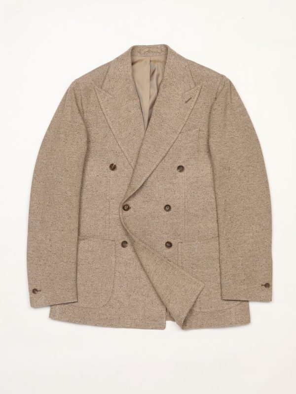 Dione DB JACKET - BLONDE WOOL SILK TWEED