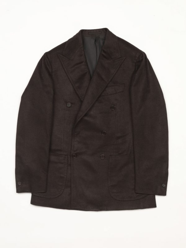 Dione DB JACKET - BROWN PURE CASHMERE