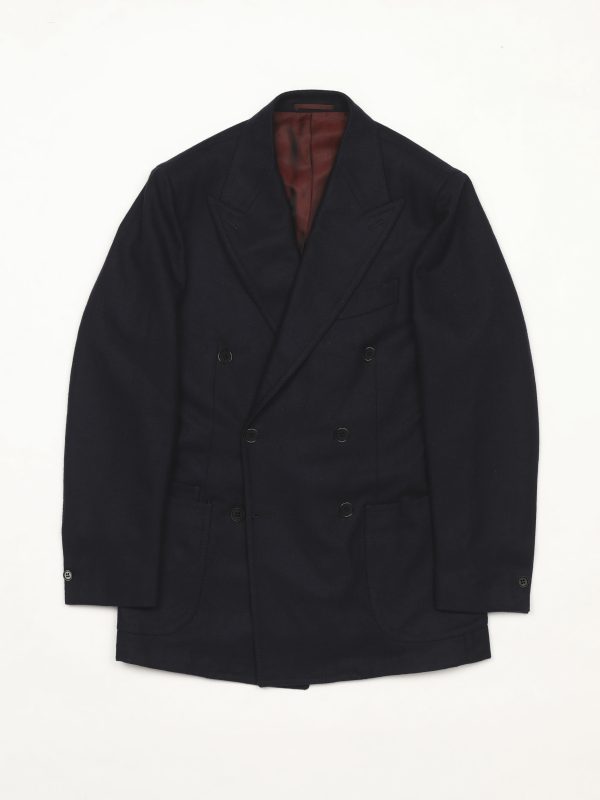 Dione DB JACKET - NAVY FLANNEL