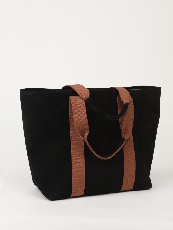 Mezzogiorno – Black Suede Tote Bag