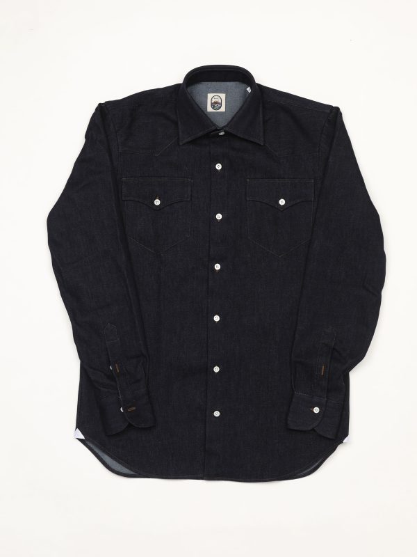 Charles - DARK HEAVYWEIGHT DENIM WESTER SHIRT