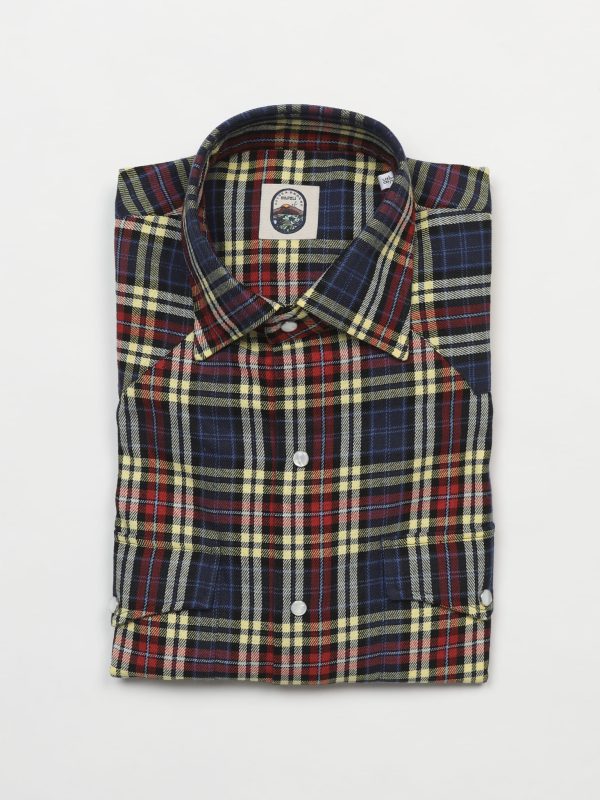 Vintage British Madras - NEAPOLITAN WESTERN SHIRT