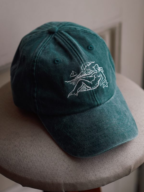Partenope Washed Cap – Forest Green