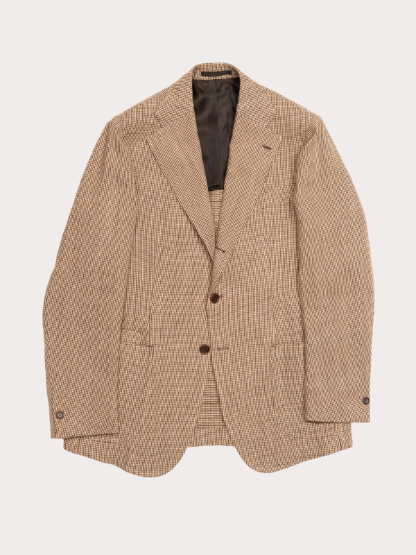 NEAIRA Jacket – Brown Micro Houndstooth