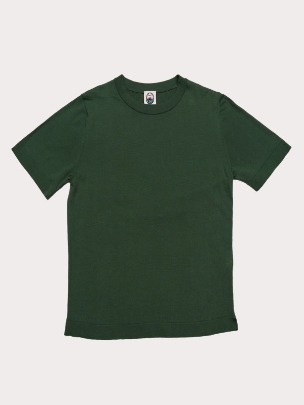 Filo – Green Ultra Fine Cotton Knit T-Shirt