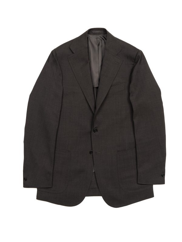 GIULIETTA grey Italian wool single-breasted jacket – NR Napoli