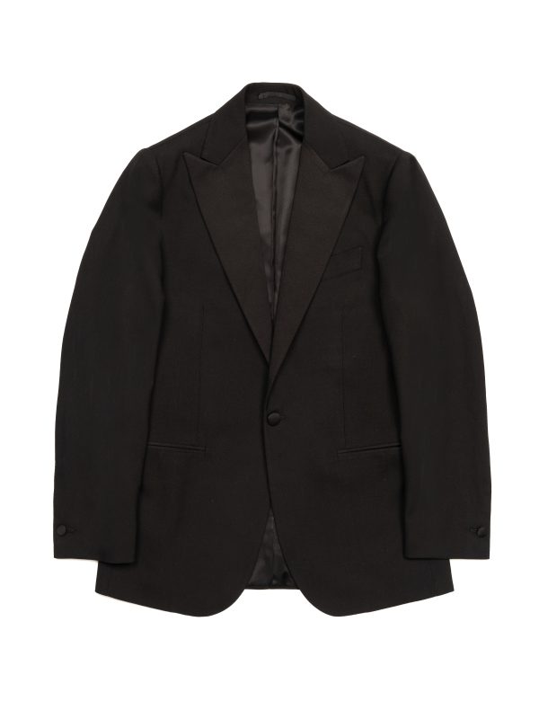 VITTORIA black barathea wool tuxedo jacket – NR Napoli
