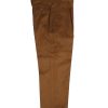 NR Napoli NRP Mod. 1 tobacco corduroy trousers, full-length front view.