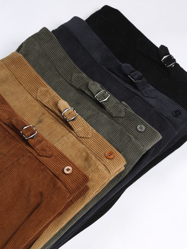 NRP Mod. 1 Italian corduroy trousers in Tobacco, Camel, Olive, Navy and Black – NR Napoli