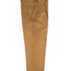 NR Napoli NRP Mod. 1 camel corduroy trousers, full-length front view.
