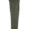 NR Napoli NRP Mod. 1 green flannel trousers, full-length front view with single pleats.