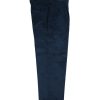 NR Napoli NRP Mod. 1 navy corduroy trousers, full-length front view.