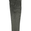 NR Napoli NRP Mod. 1 olive corduroy trousers, full-length front view.