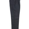 NR Napoli NRP Mod. 3 indigo denim trousers, full-length front view with double pleats.